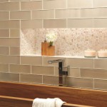 natural wood and layering of earth tone tile