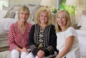 The Picket Fence sales team includes (left to right) Jeanne Thompson, Leslie Speck, Renee Phillips, and Barb Gerrish (not pictured). 