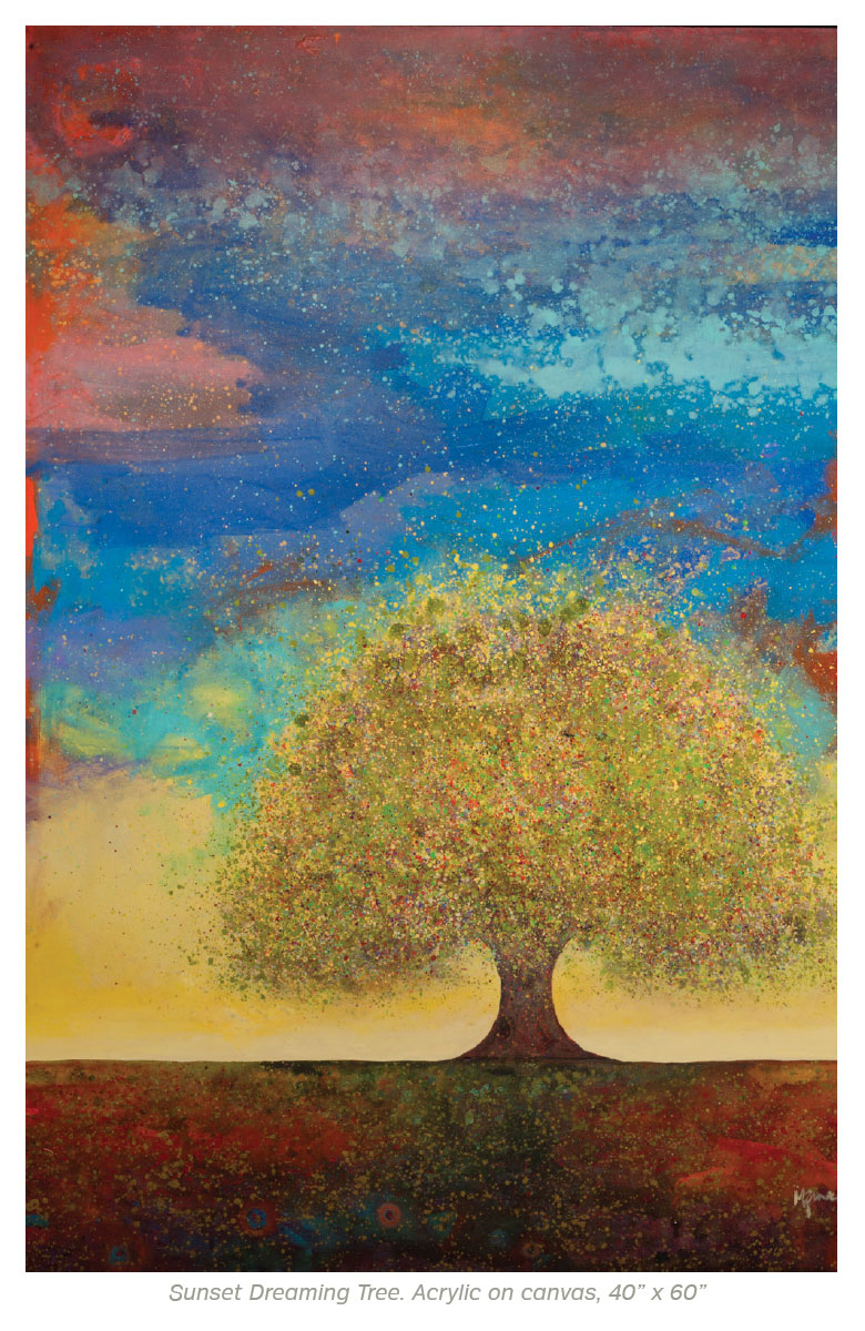 Art In Sun Valley- Sun Valley Sunset Dreaming Tree 2