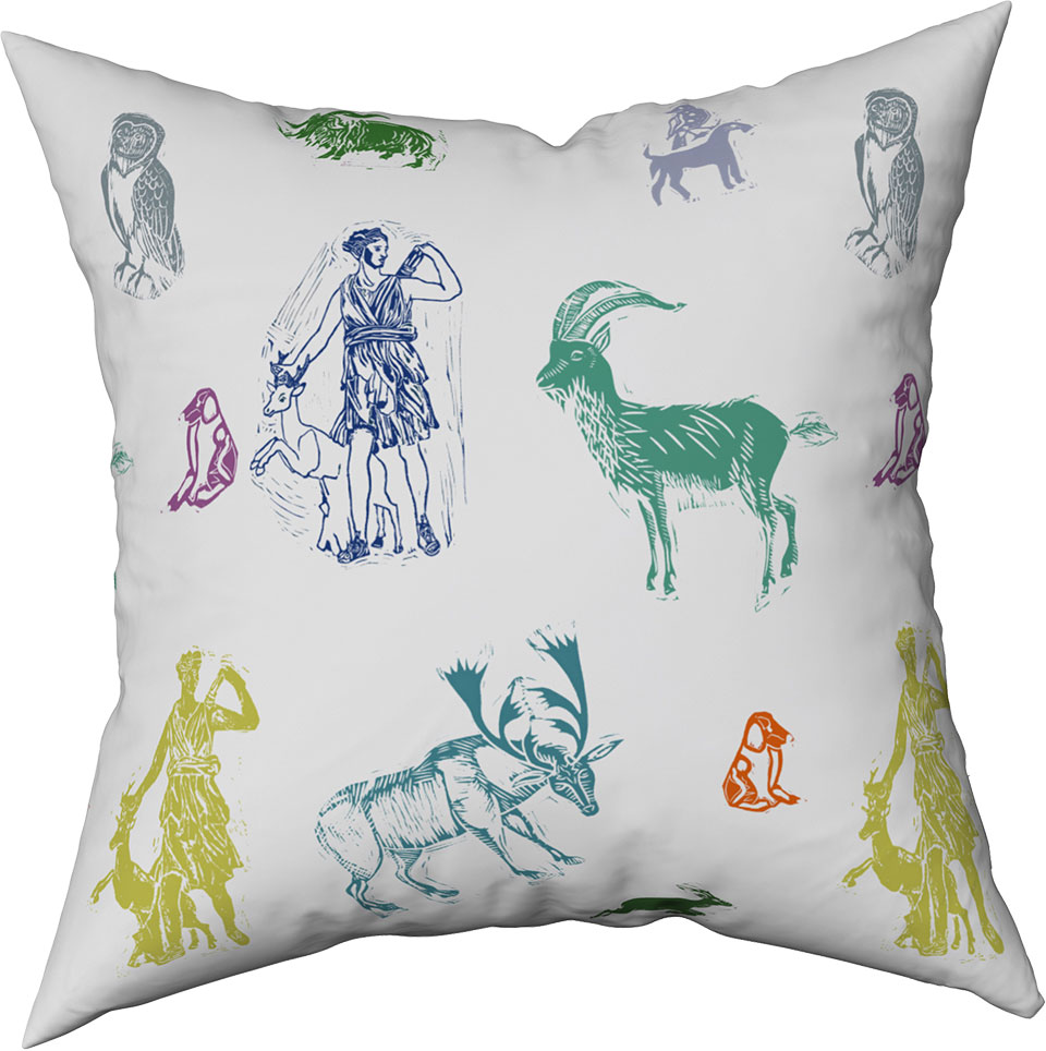 On The Hunt- Flathead Valley Forest Pillow 