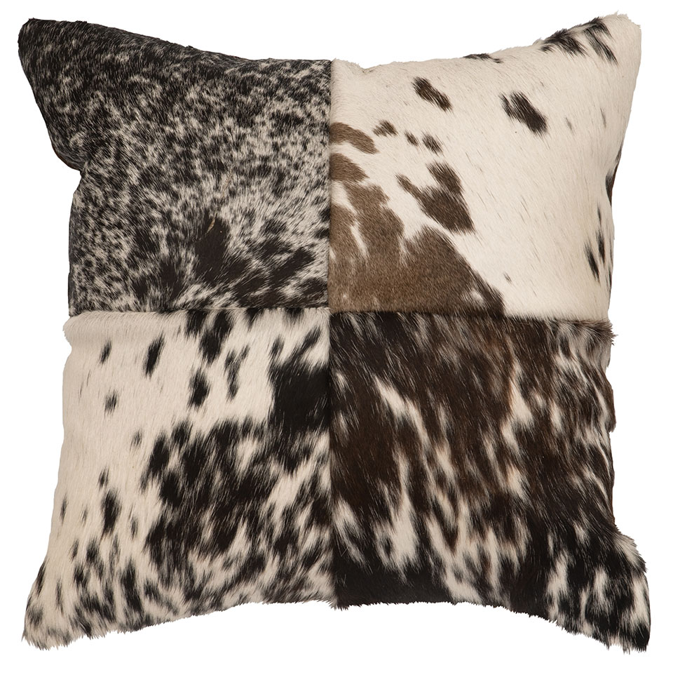 On The Hunt- Flathead Valley Hair on Hide Pillow 