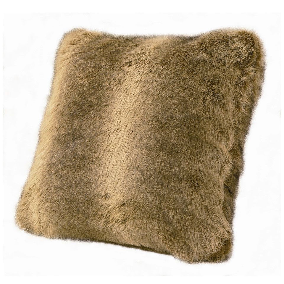 On The Hunt- Flathead Valley Fur Accent Pillow 