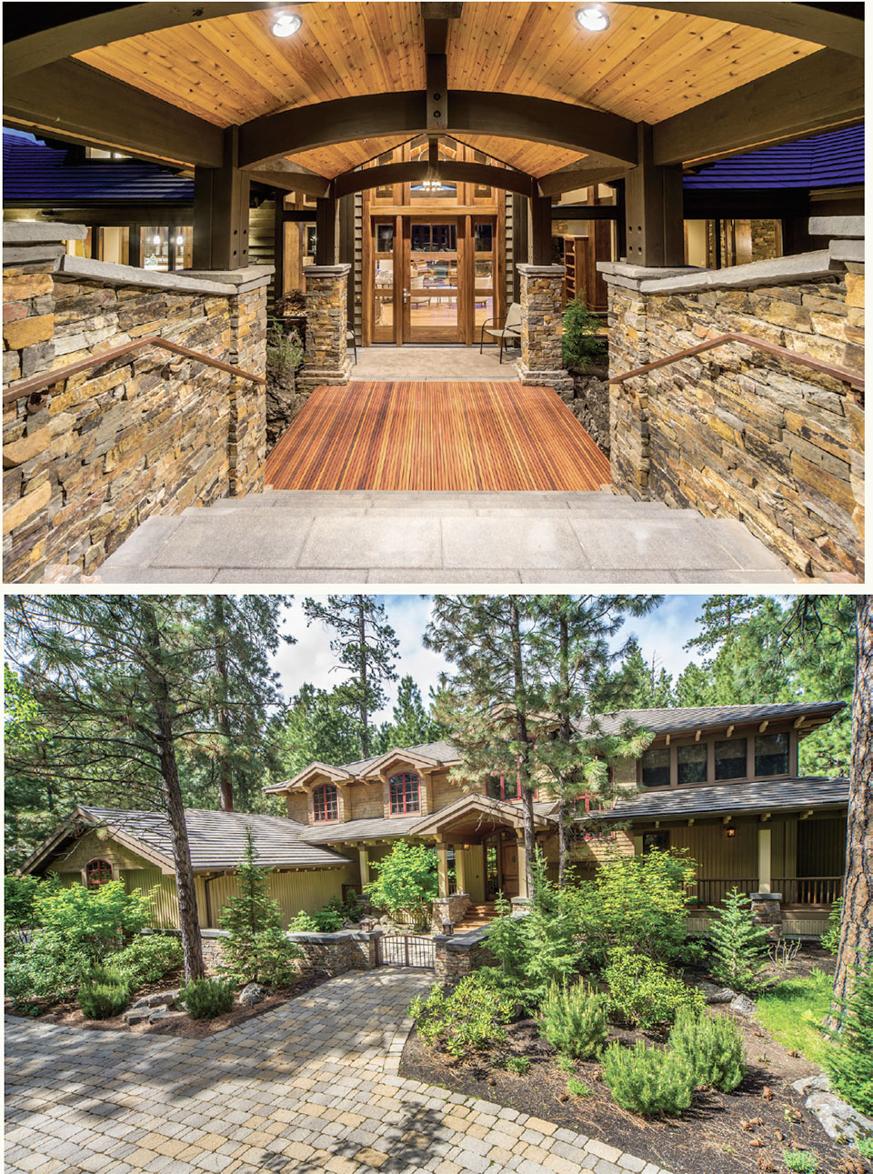 Earth Designs- Bend House Entry and Exterior 
